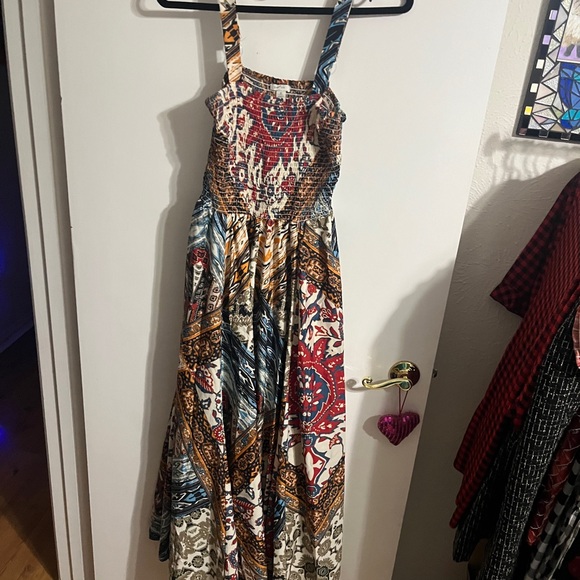 💝 Small Colorful Multi Patterned Maxi Dress - Picture 3 of 14